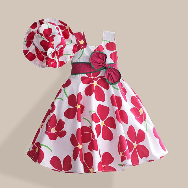 baby dress with cap