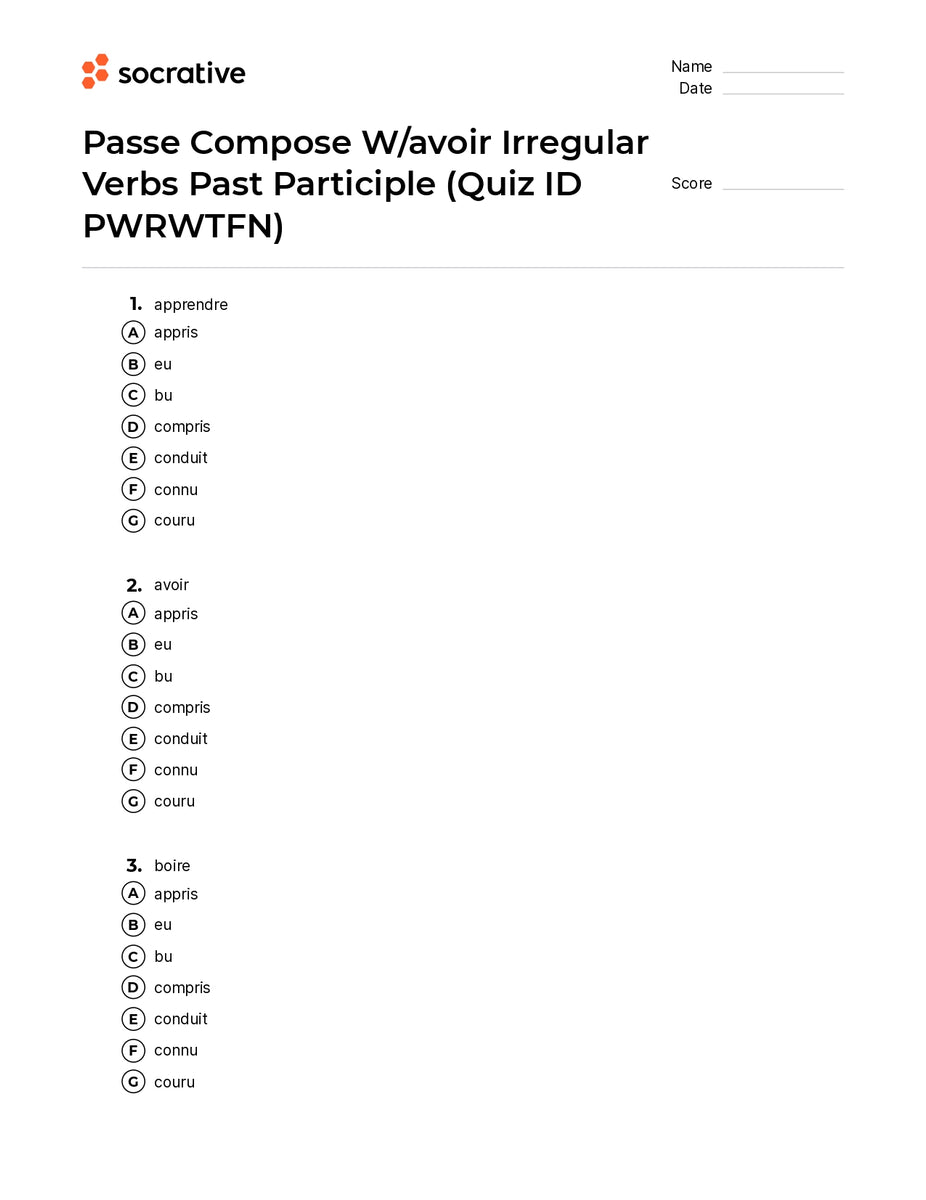 passe-compose-w-avoir-irregular-verbs-past-participle-quiz-shop