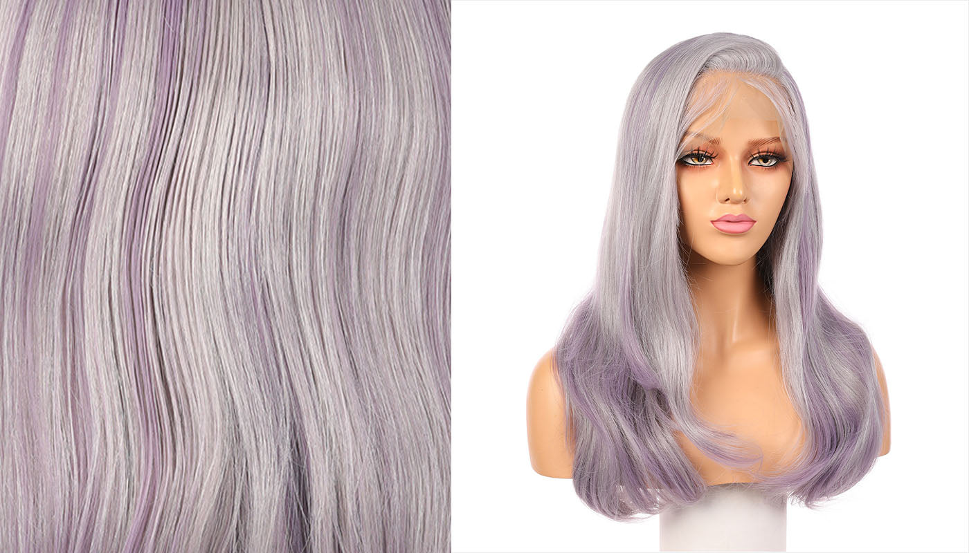 Platinum with Purple Highlights