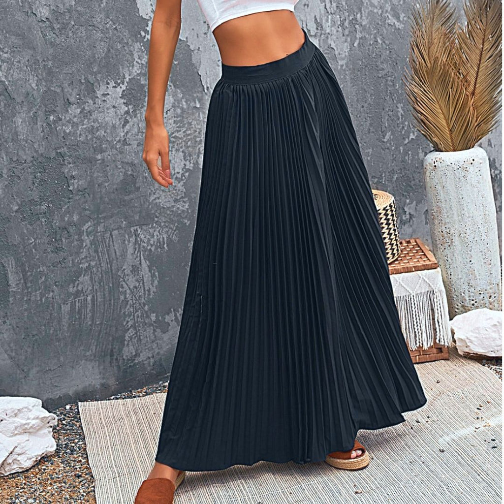 Pleated Maxi Skirt | Stylish women's 