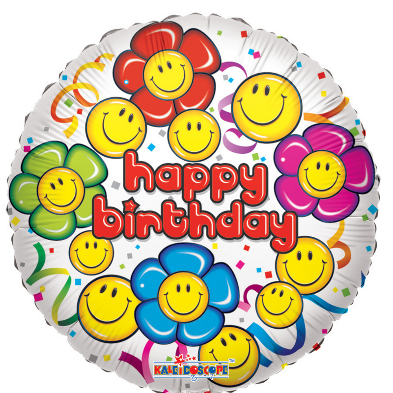 Buitenlander Archeologisch kruis 23 Happy Birthday Smiley Balloon – Floral Design By Heidi