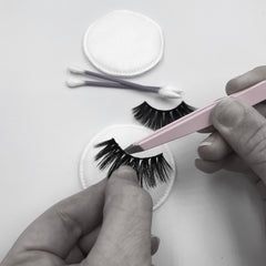 clean your false lashes