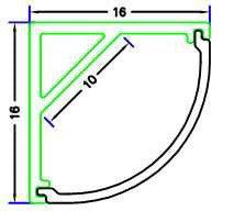 LP006 Corner LED Profile for LED Strip