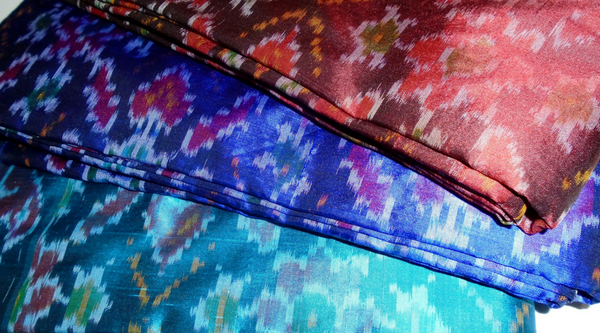 ikat silk fabrics from pochampally weaving villages 