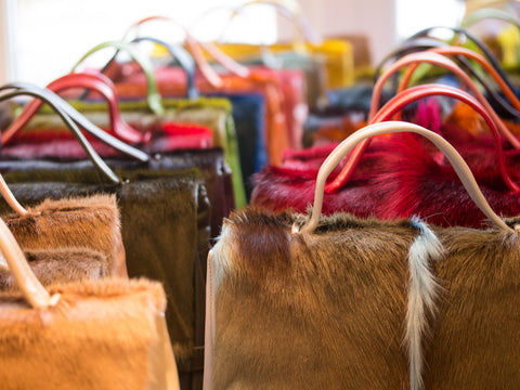 sherene melinda springbok hair-on-hide smith tote bag in wide range of colour