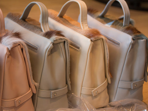 sherene melinda springbok hair-on-hide smith tote bag in neutral tones