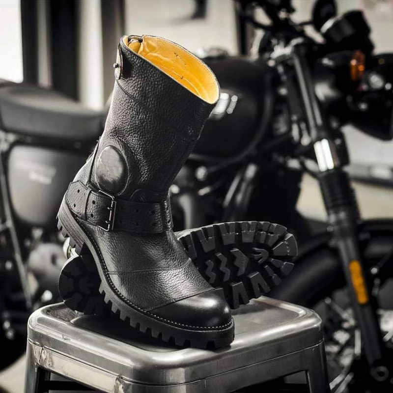 trendy motorcycle boots