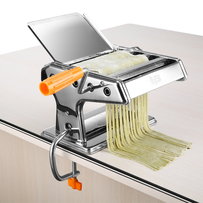 kleinhandel pond complexiteit Pasta Maker Machine Hand Crank | Roller Cutter Noodle Makers Best for – The  Brand Decò