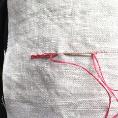 Hand embroider without a hoop, by April Sproule