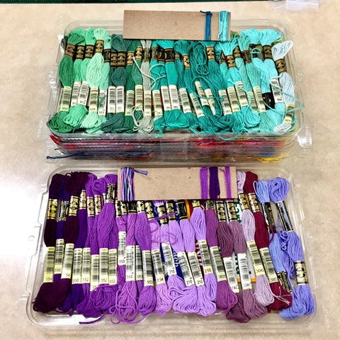 Embroidery floss organization by April Sproule