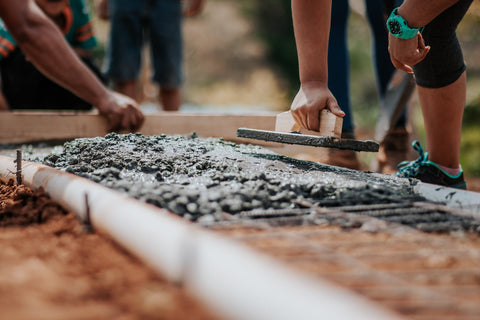 CONCRETE FOUNDATION, GREENHOUSE CONCRETE FOUNDATION, CONCRETE