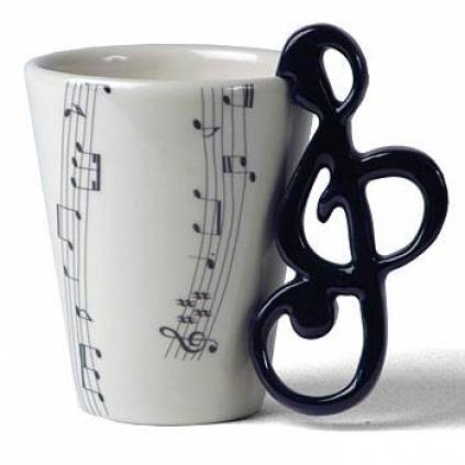 Musical notes teacup