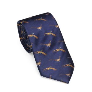 Laksen Tie Fly-By Pheasant Motif Arden Hunters Guild