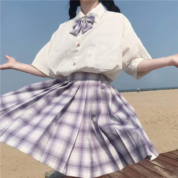 Harajuku High Waist Pleat Skirt – Kawaiifashion