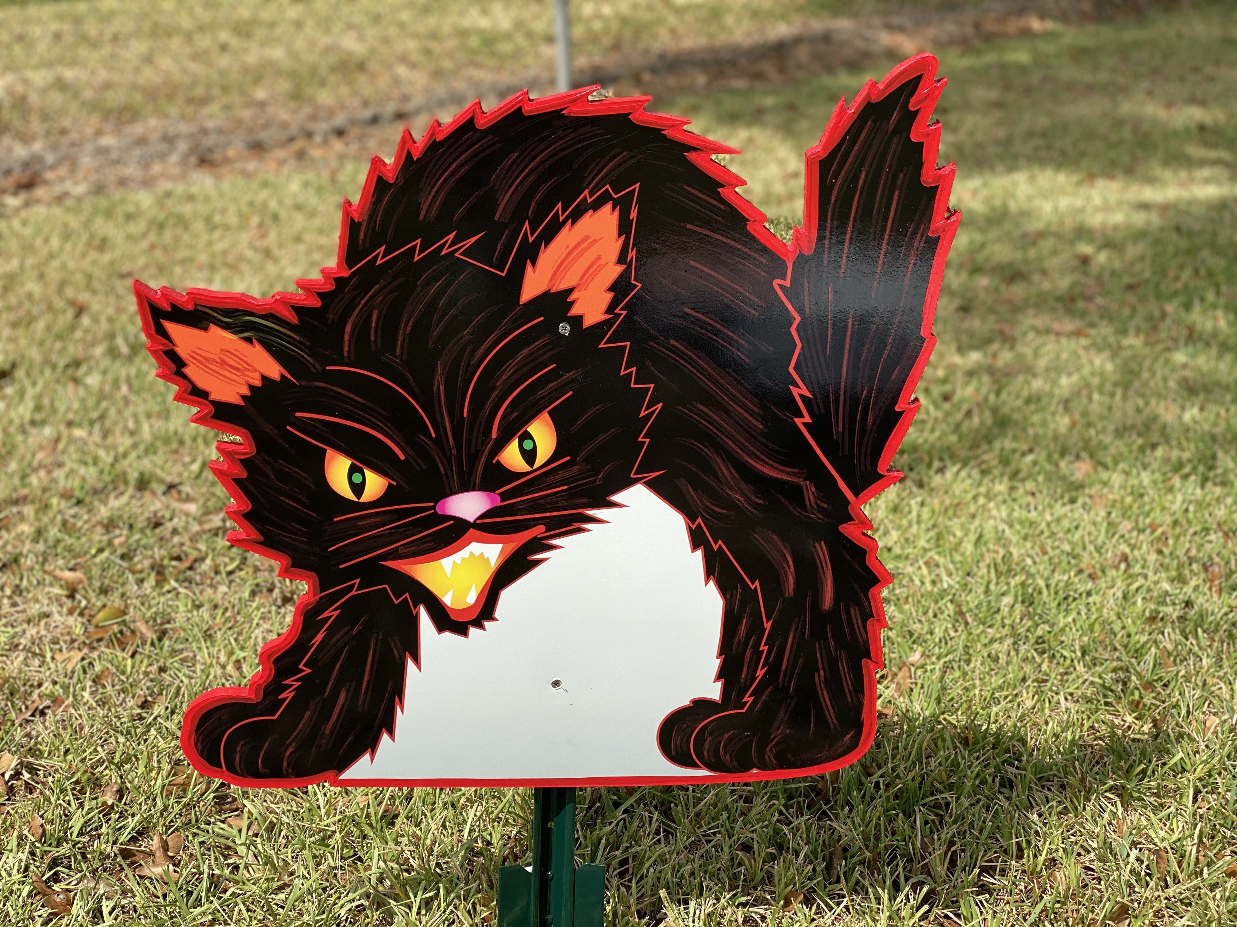 Halloween Black Cat Outdoor Decoration