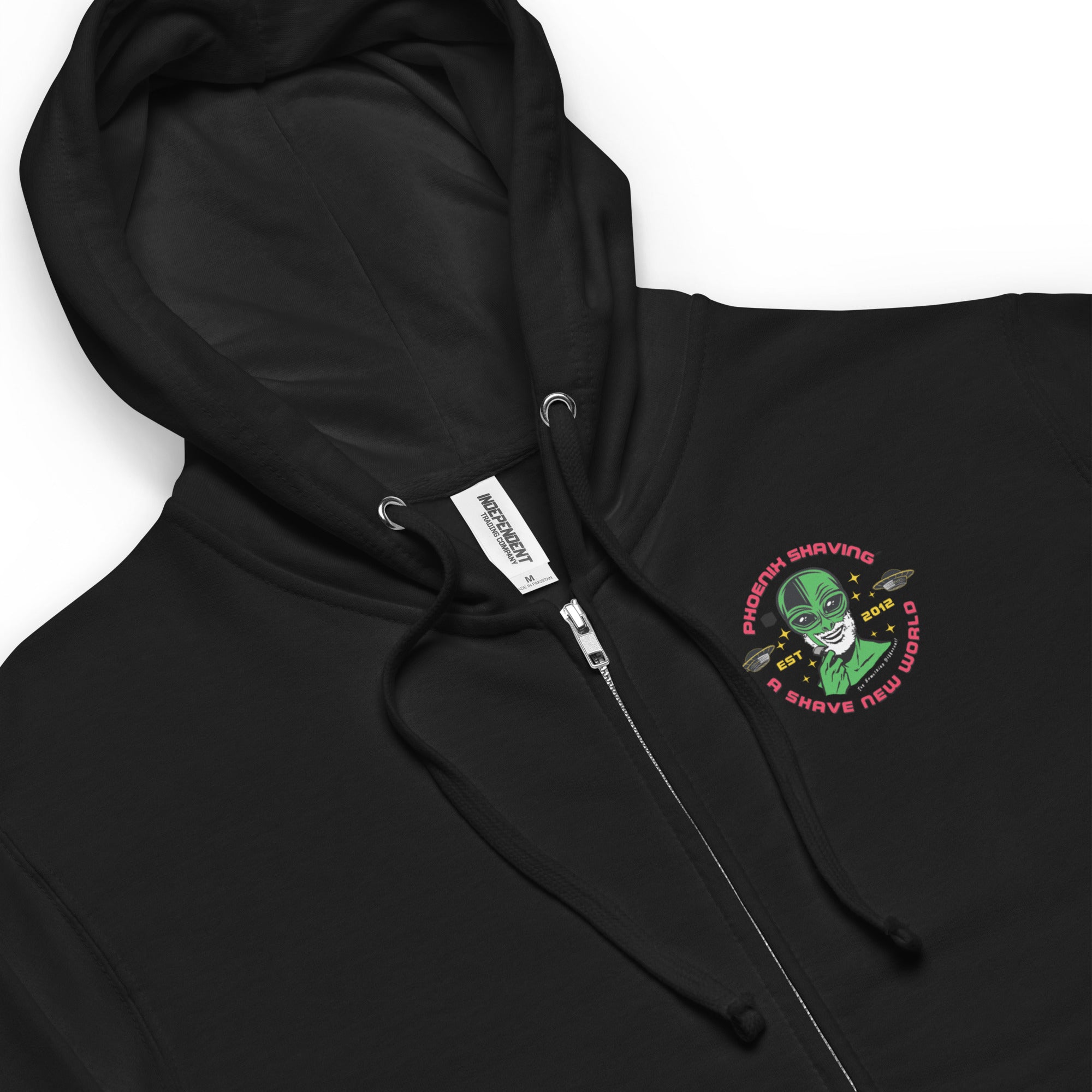 Alien Shaving Logo Fleece Zip Up Hoodie Hooded Sweatshirt | Available in  Multiple Colors