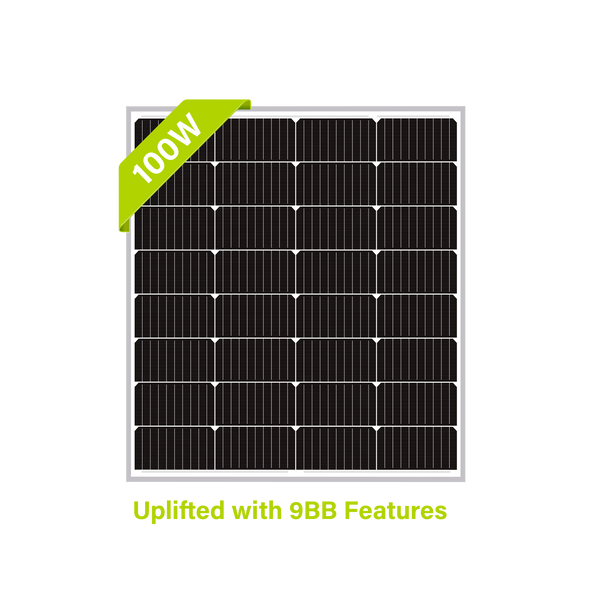 12 V 1 x 100 W alta eficiencia Newpowa Panel solar policristalino de 100 W barco panel solar fotovoltaico para caravana 100 W jardín 