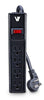 V7 SA0404B-8N6 4 Outlet 450 Joules Surge Protector (4 feet, Black)