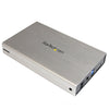 StarTech.com S351BMU33ET eSATA Enclosure - for 3.5" SATA HDD - USB 3.0/eSATA - Trayless - Metal - External Hard Drive Enclosure - HDD Enclosure