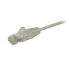 StarTech.com Cat6 Ethernet Cable - 1 ft - Gray - Slim - Snagless RJ45 Cable - Network Cable - Ethernet Cord - Cat 6 Cable - 1ft