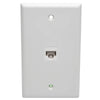TRIPP LITE Cat6 Straight-Through Modular In-Line Snap-In Coupler RJ45 - F/F (N235-001-WH)