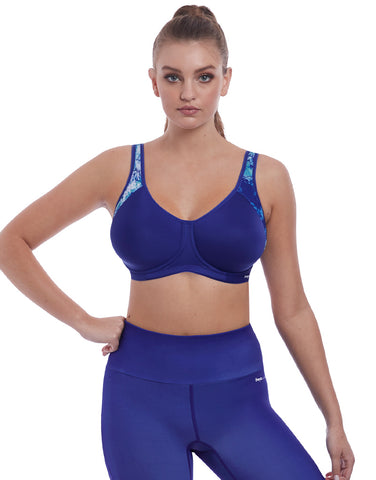 freya active ocean fever moulded D+ cup sports bra