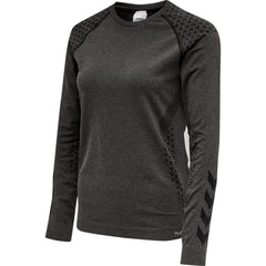 Hummel - Dames Classic Bee Top met lange mouwen -Zwart