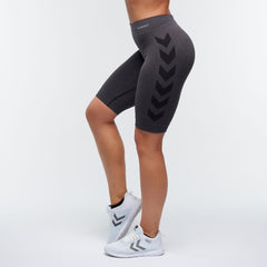 Hummel - Dames Classic Bee Cycling Shorts -Zwart Melange