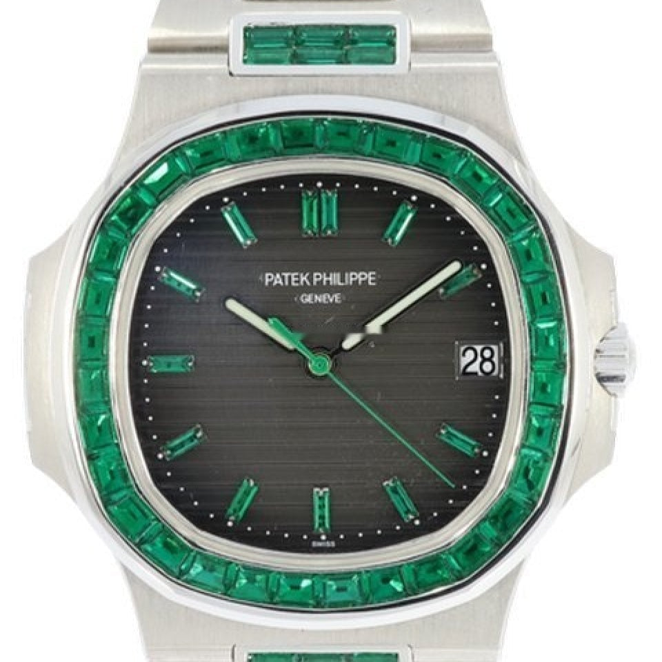 Customised Patek Philippe Nautilus 5711 Green Emerald