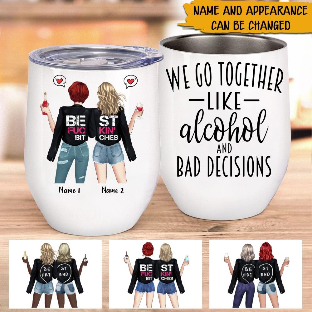 Best Friends Because we Bad Bitches funny gift Ceramic Mug cup friendship 