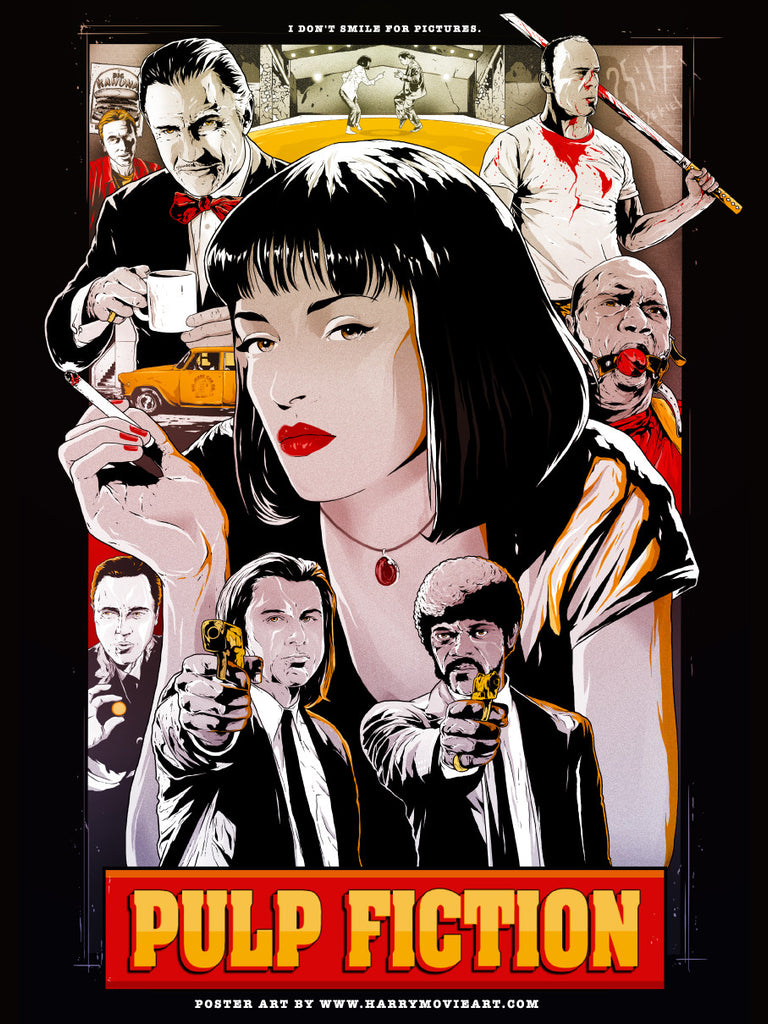 Color version PULP FICTION alternative poster art