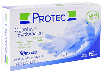 PROTEC LATEX NO ESTERIL CAJA C/100 PZAS – Farmacia Universal