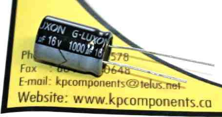 2 pezzi Condensatore 1000uF 16V 105°C G-LUXON LU low ESR Long Life 4000 ore/105° 