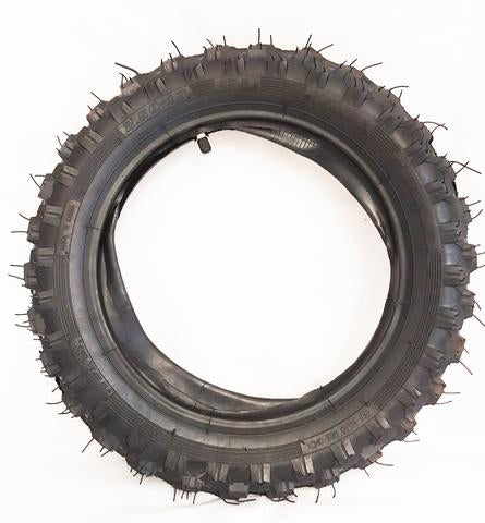 One Pit Bike Tyre 2.50-10" Tyre & Tube 2.50 10 Fits Front or Rear 