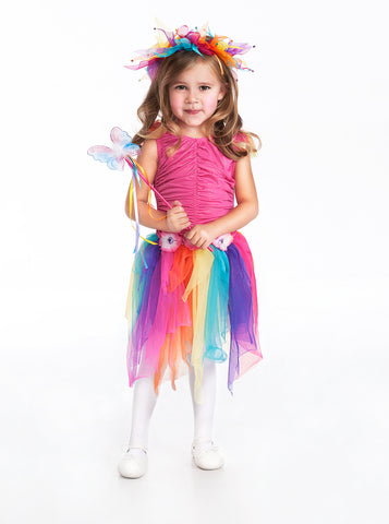 Little Adventures Rainbow Fairy Girls Costume