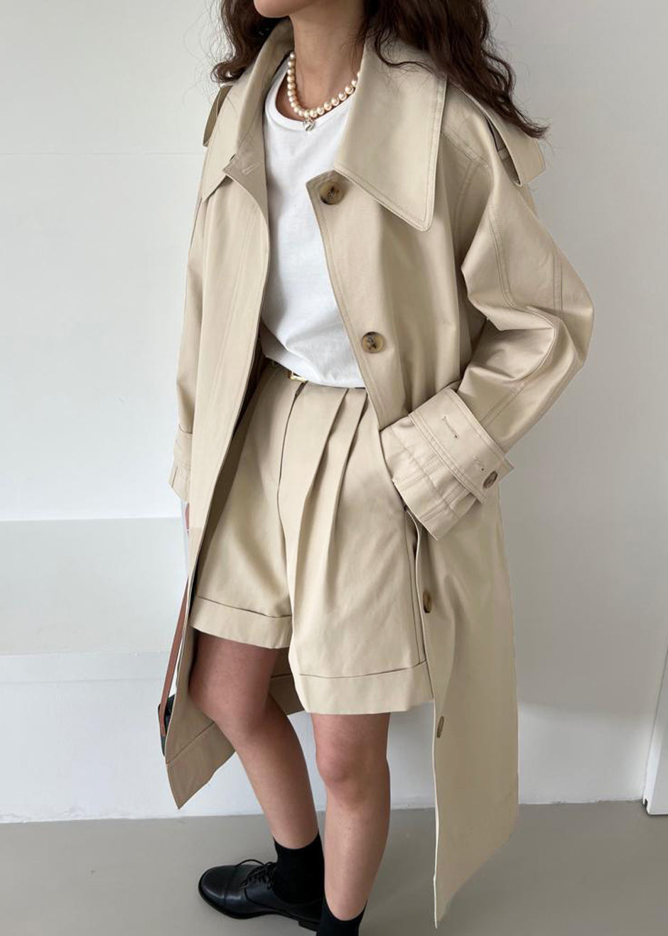 Beige S WOMEN FASHION Coats Trench coat NO STYLE discount 64% Stradivarius Trench coat 
