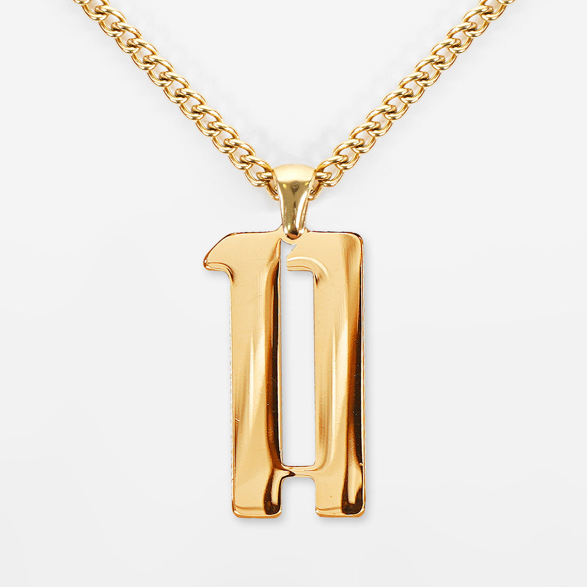 number 11 gold chain