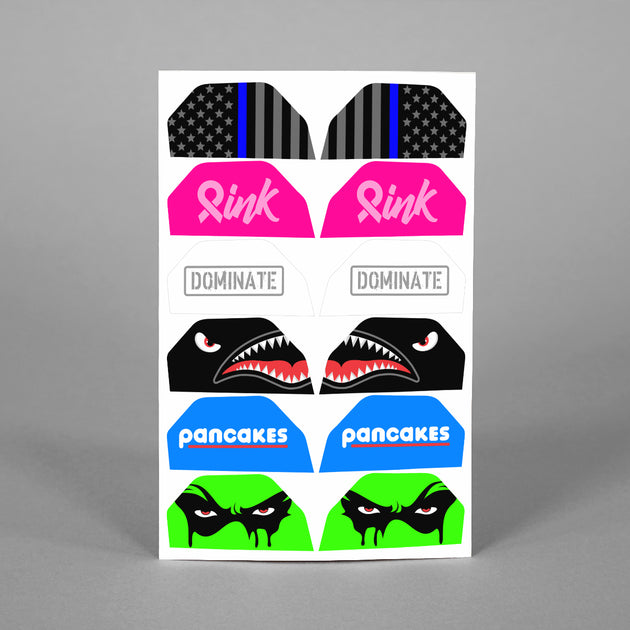 under armour visor clip decals