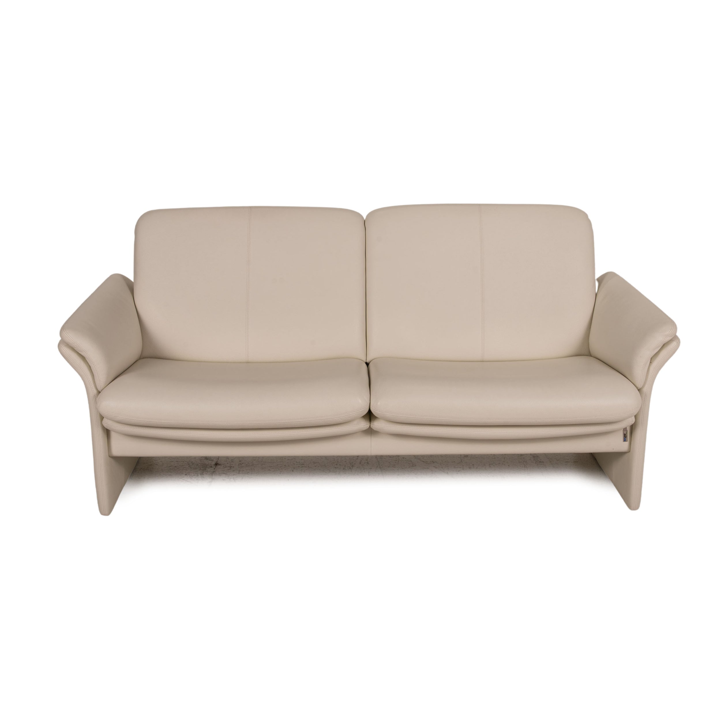 Erpo Chalet Leder Sofa Creme Zweisitzer Couch Funktion Relaxfunktion