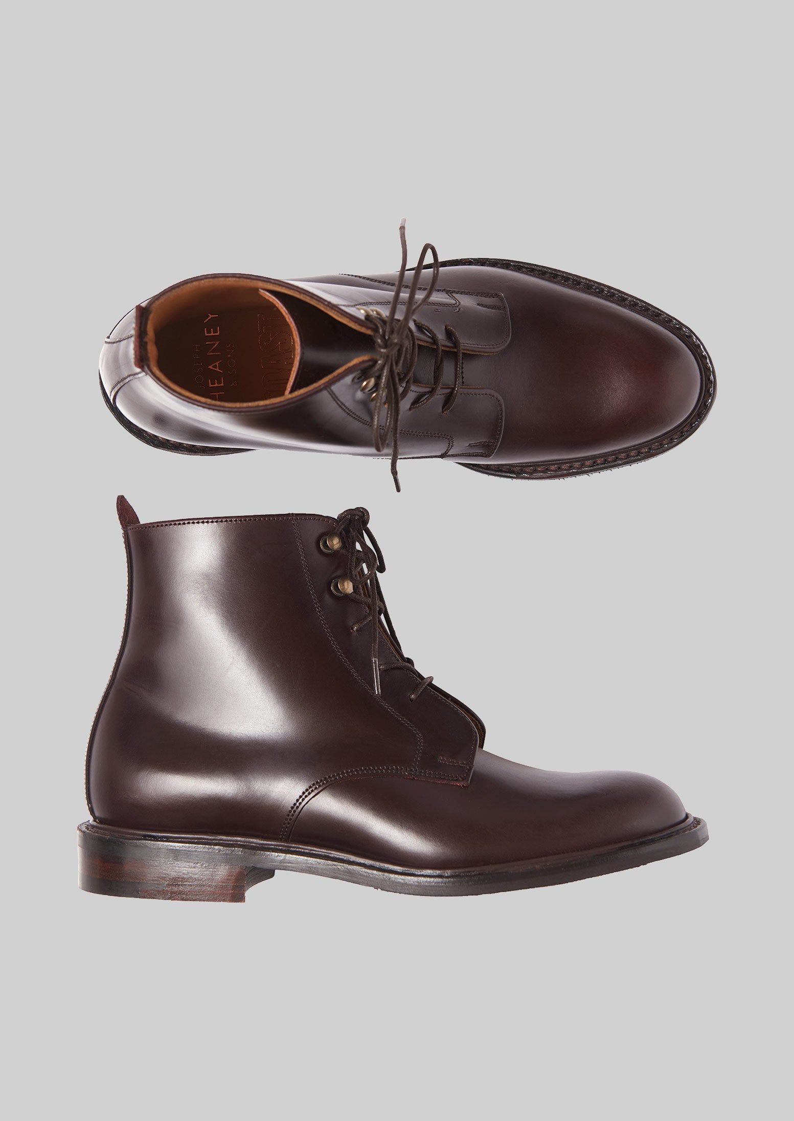 Cheaney Ivy Lace Up Boots | Burgundy 