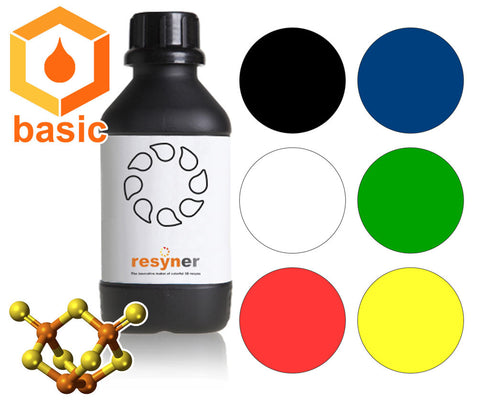 Pack of 6 basic colors of the ultra hard and tough UHT 3Dresyn
