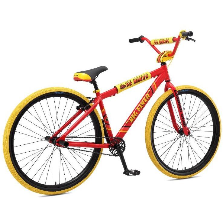 red and yellow bike