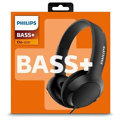 leren Roos kop Philips SHL3070BK/27 Bass+ On Ear Headphones, Black