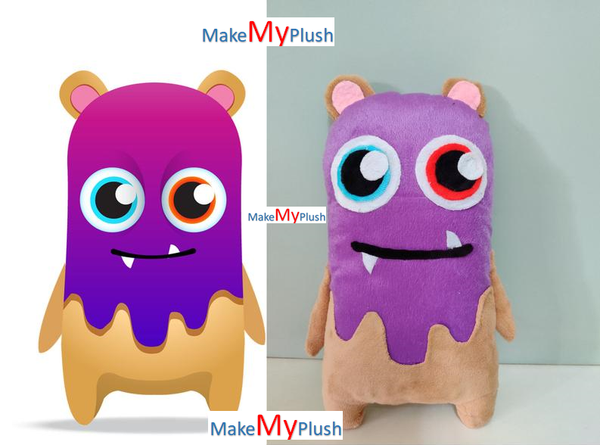 custom plush toy based on kids drawing