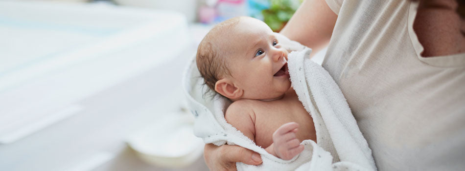 infant first bath