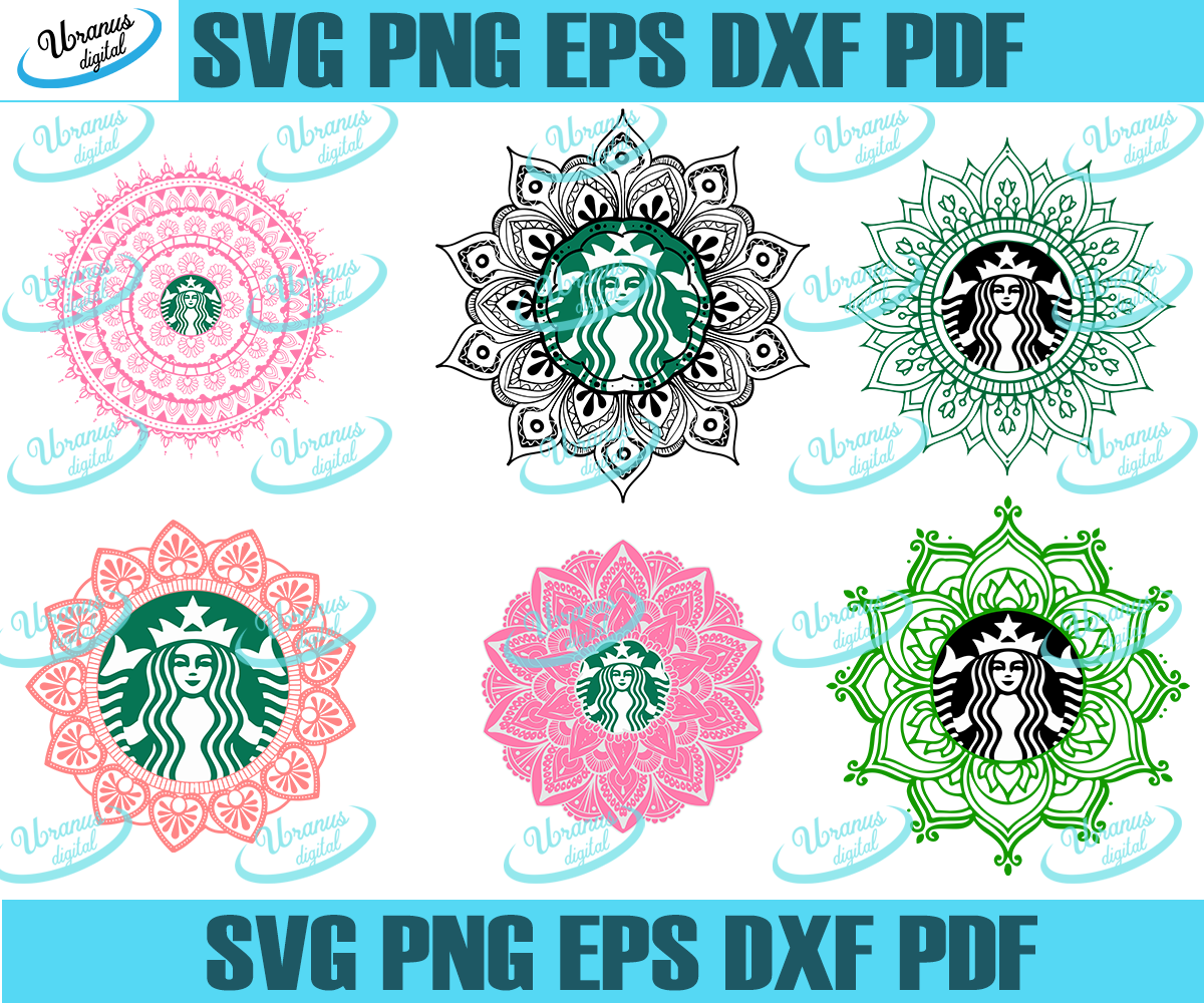 Starbucks Mandala Bundle Svg Starbucks Svg Tumbler Svg Mug Svg Starbuc Uranusdigital