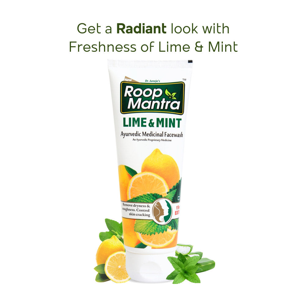 Roop Mantra Ayurvedic Lime & Mint Face Wash - 50ml