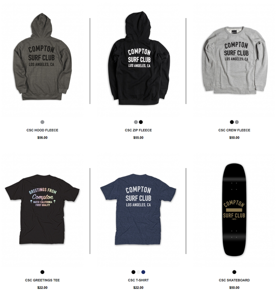 Compton Surf Club Matix Clothing