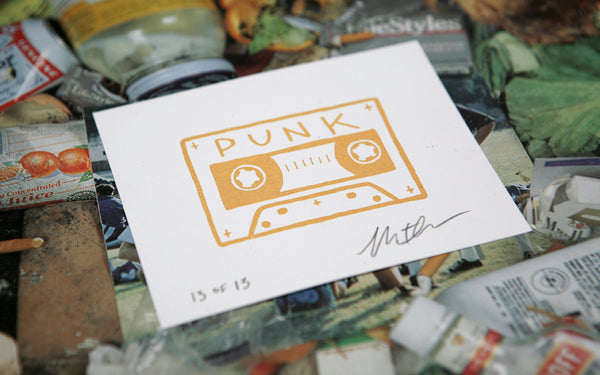 Punk Cassette Screen Print / 2nd Edition