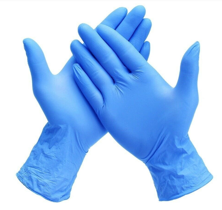 100PCS Blue Nitrile Premium Gloves *SAME DAY QUICK SHIPPING* L - M - XL 